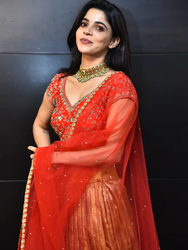 Divyabharathi Shines in her Telugu First Event