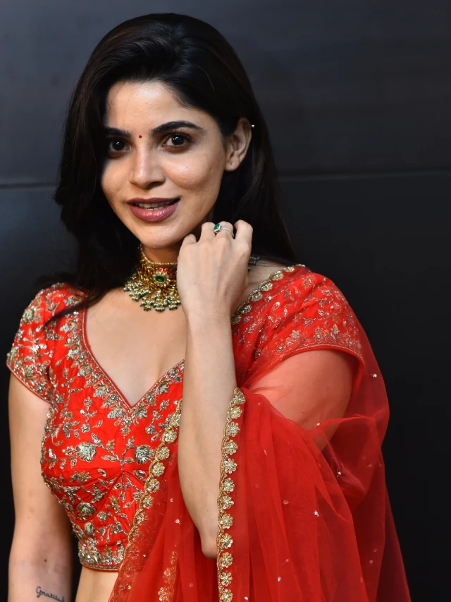 Divyabharathi Shines in her Telugu First Event