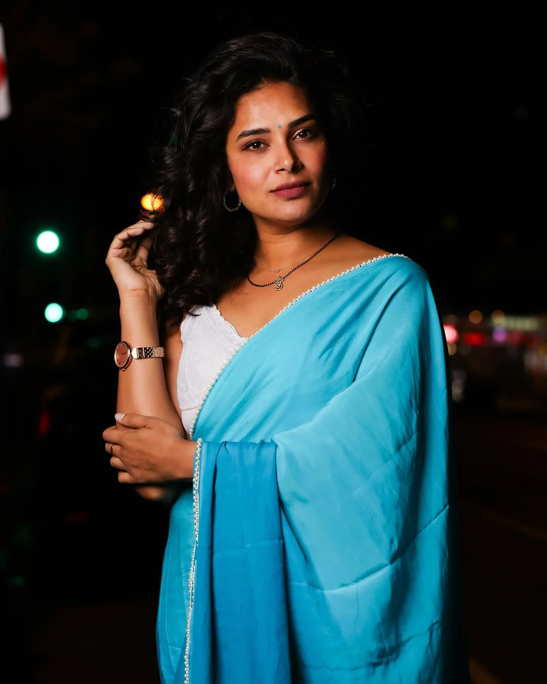 Actress Hari Teja Birthday Special Stunning Looks in Saree