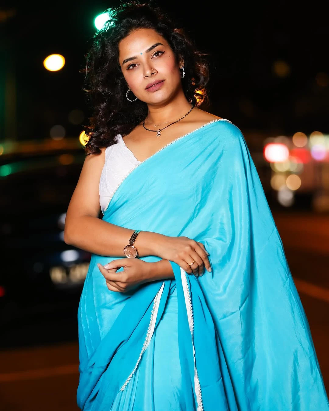 Actress Hari Teja Birthday Special Stunning Looks in Saree