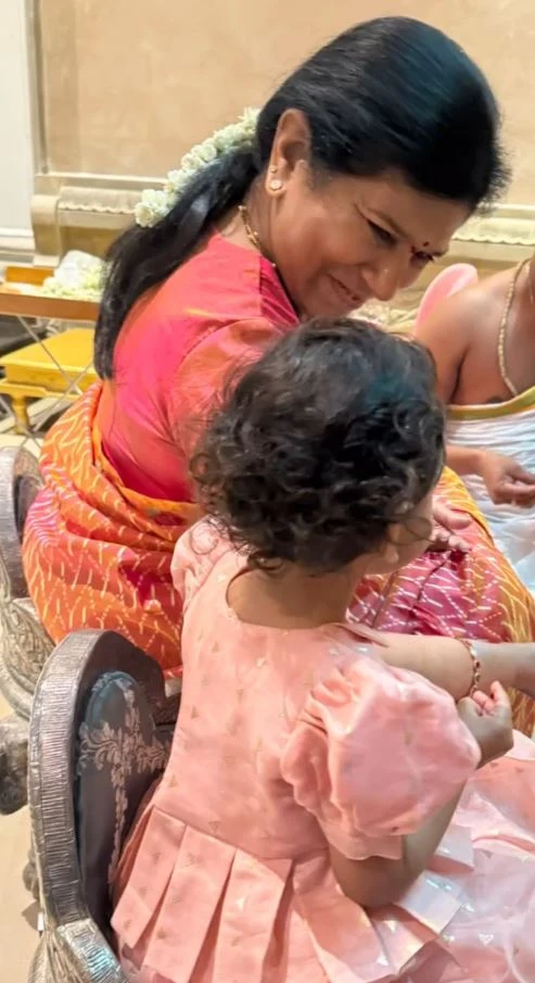 Ram Charan Daughter Klin Kaara Ugadi Pooja with Upasana and Surekha