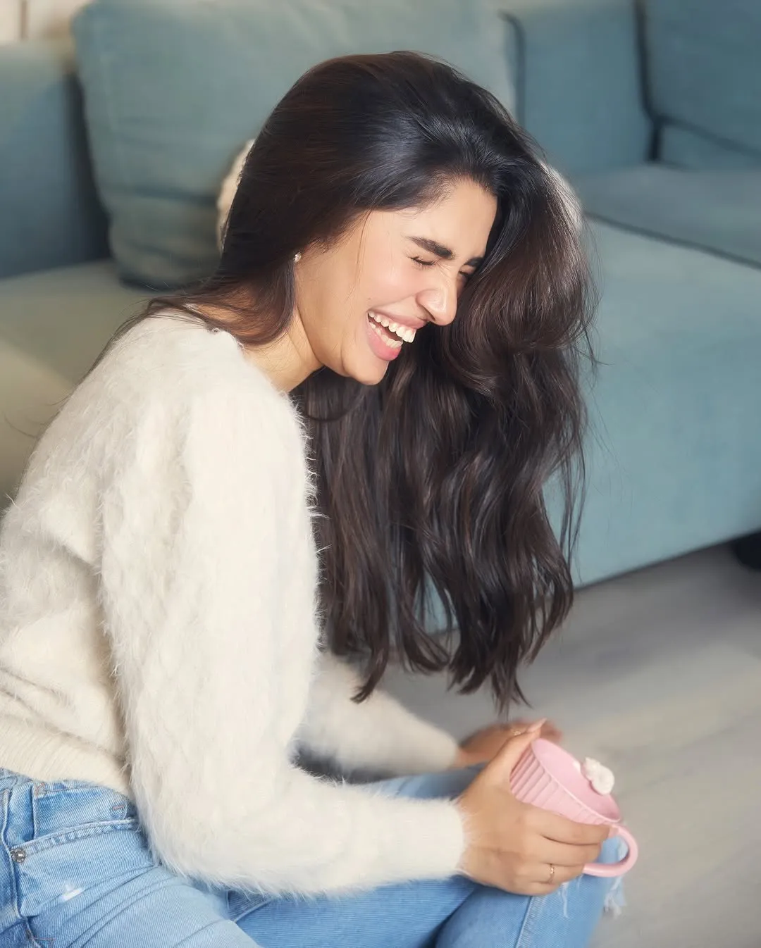 Krithi Shetty Cute Photos while Drinking Coffee