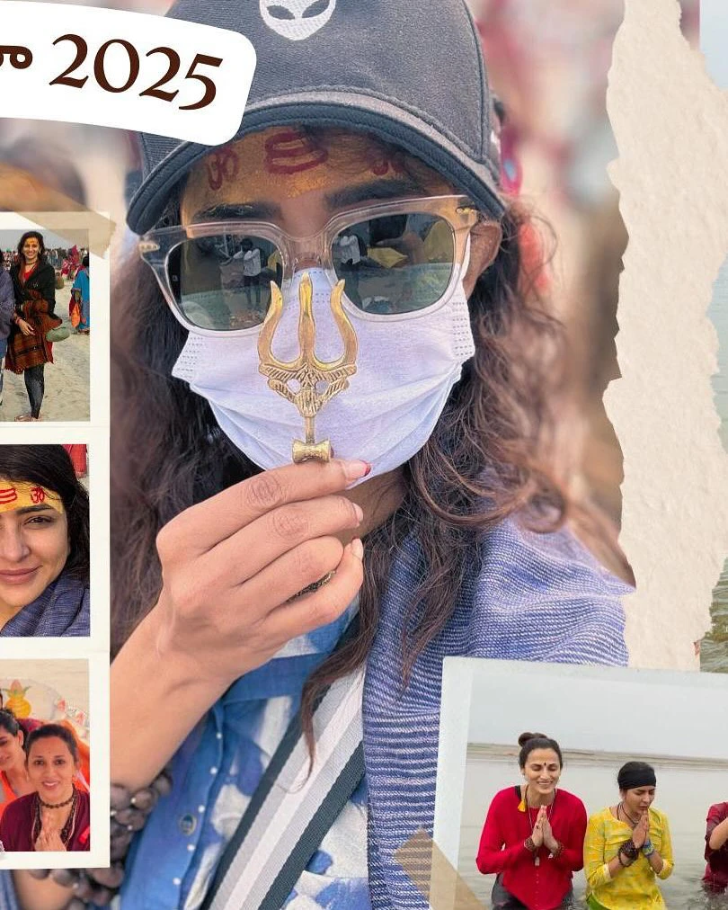 Manchu Lakshmi Visits Maha Kumbh Mela