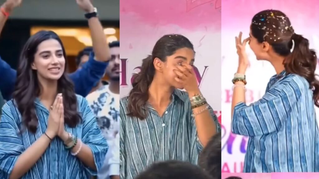 Meenaakshi Chaudhary Got Emotional in her Birth Day Celebrations arranged by Fans