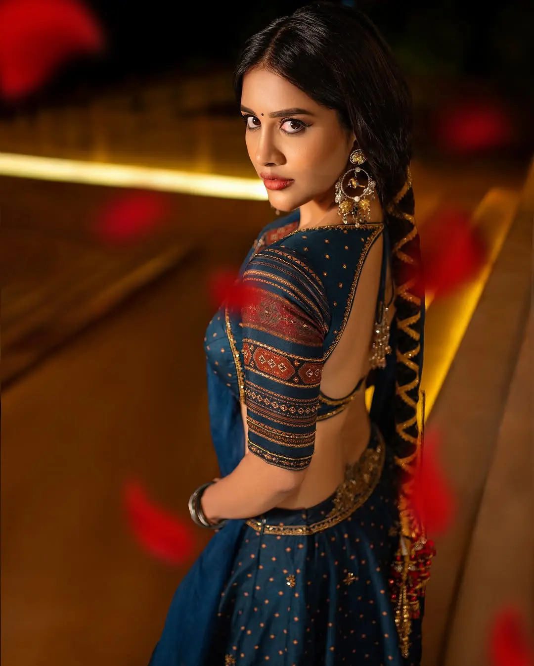 Nabha Natesh Shines in Raj Mahal with her Beauty
