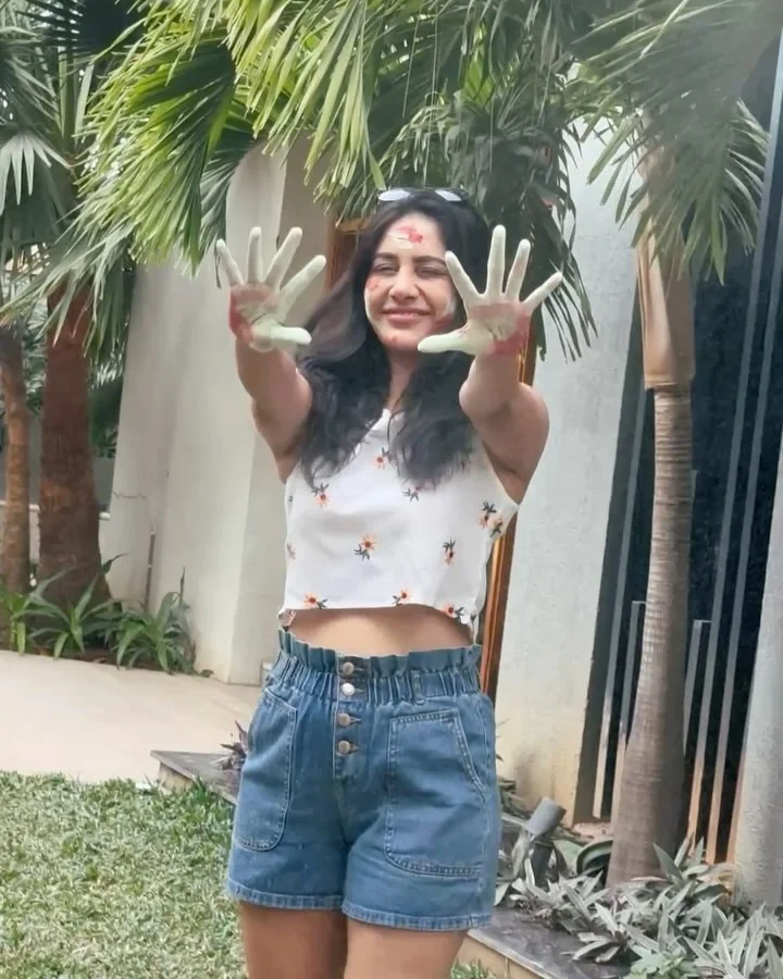 Nabha Natesh Celebrates Holi