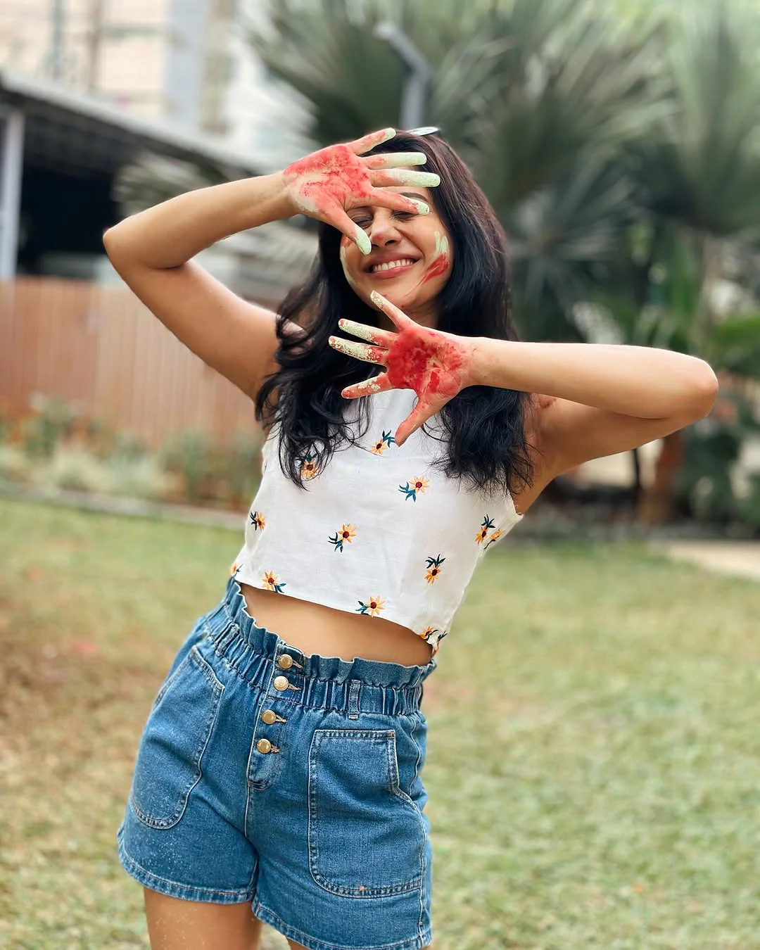 Nabha Natesh Celebrates Holi