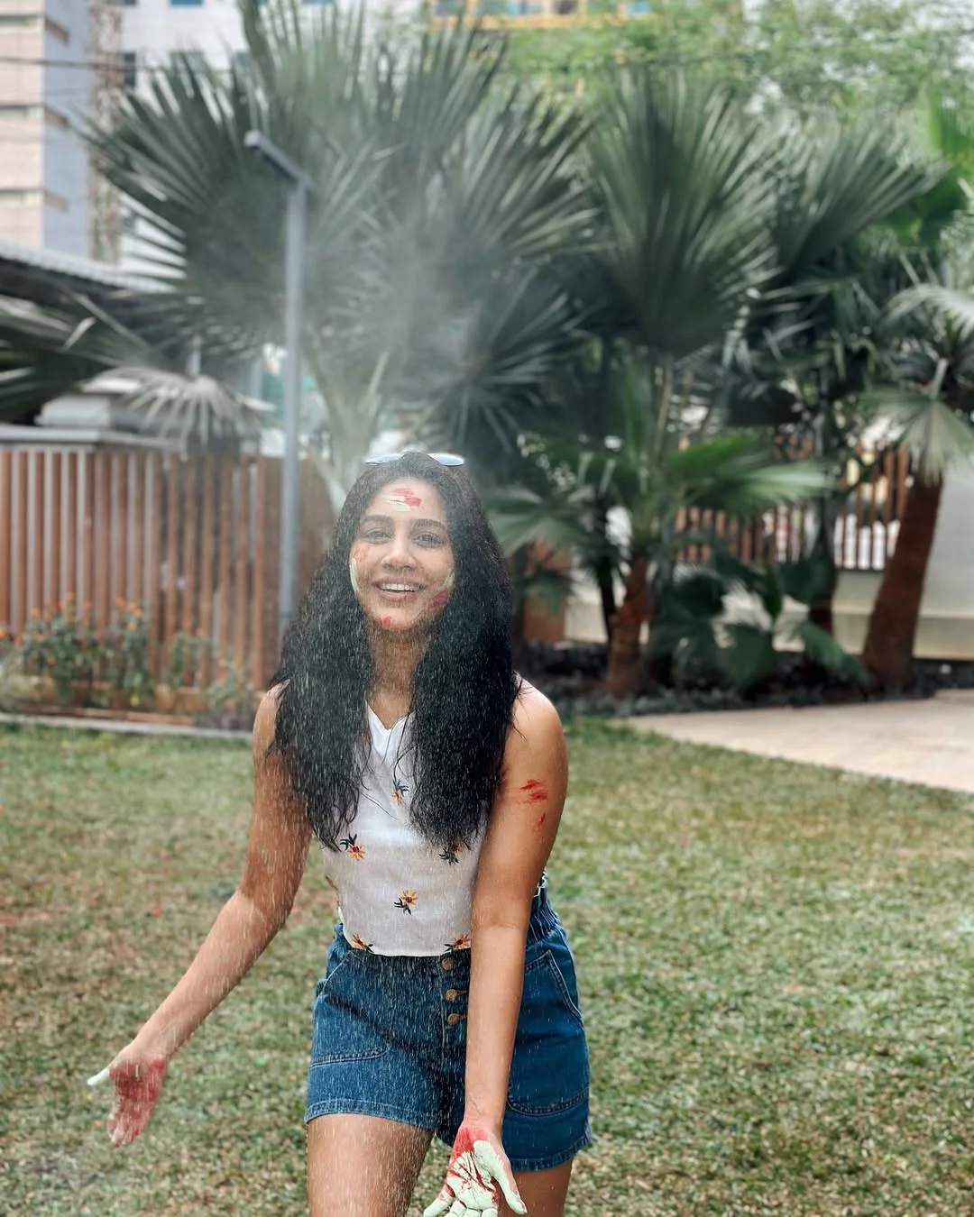 Nabha Natesh Celebrates Holi