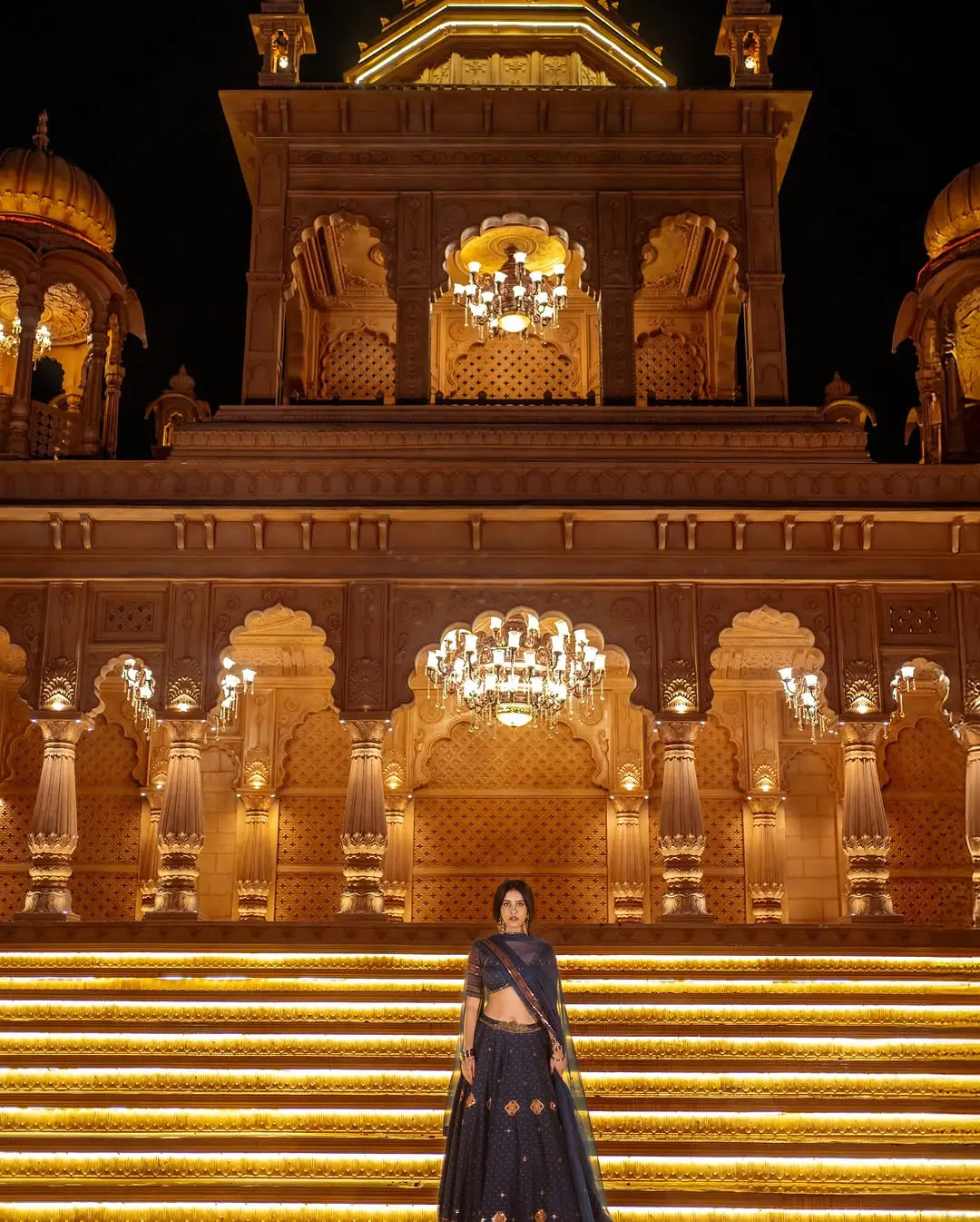 Nabha Natesh Shines in Raj Mahal with her Beauty