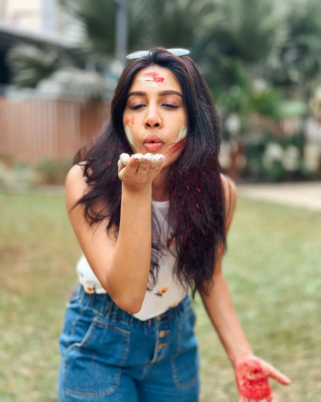 Nabha Natesh Celebrates Holi