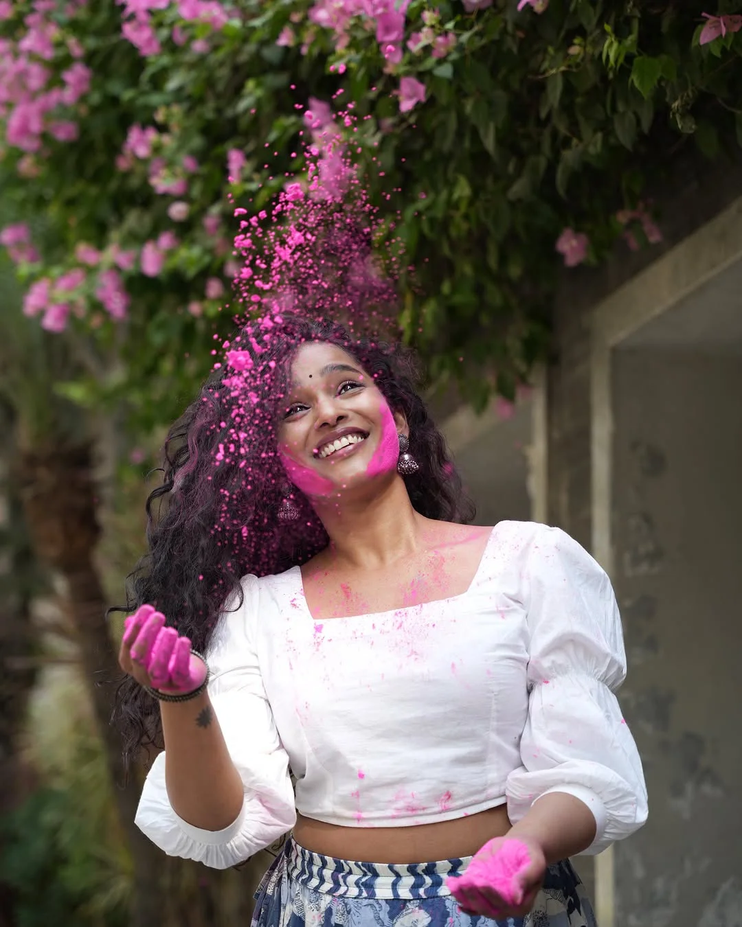 Pushpa 2 Fame Pavani Karanam Holi Celebrations Photos