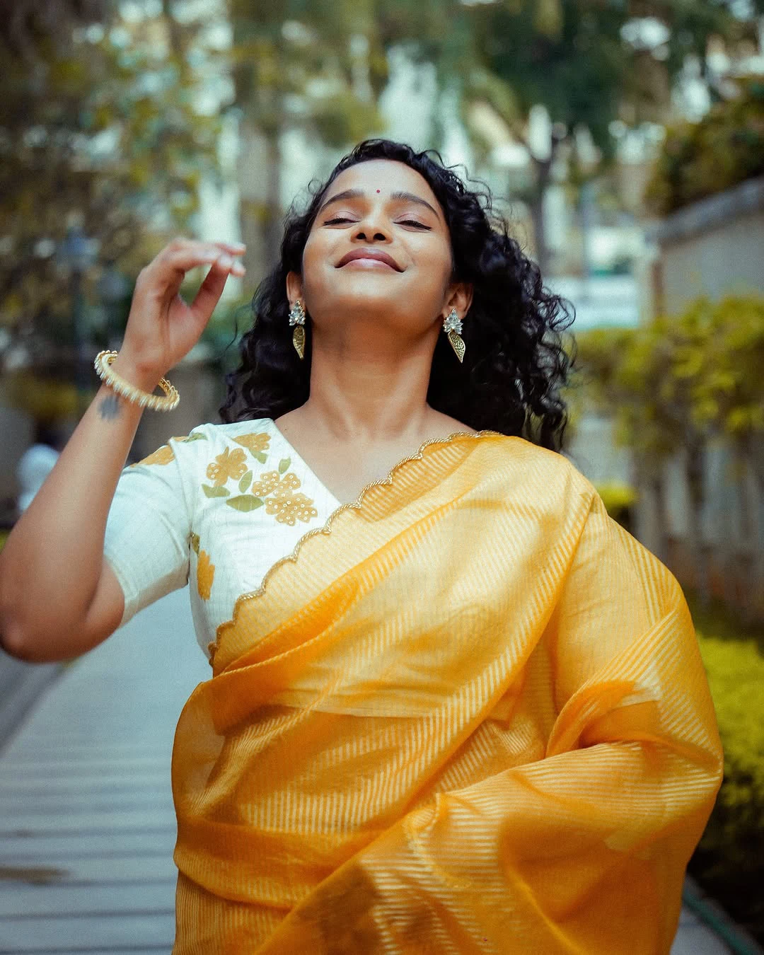 Pushpa 2Fame Pavani Karanam Ugadi Photos