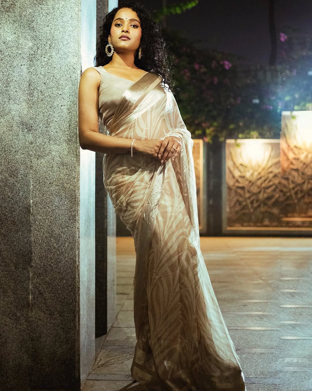 Pushpa 2 Fame Pavani Karanam Photos in Saree