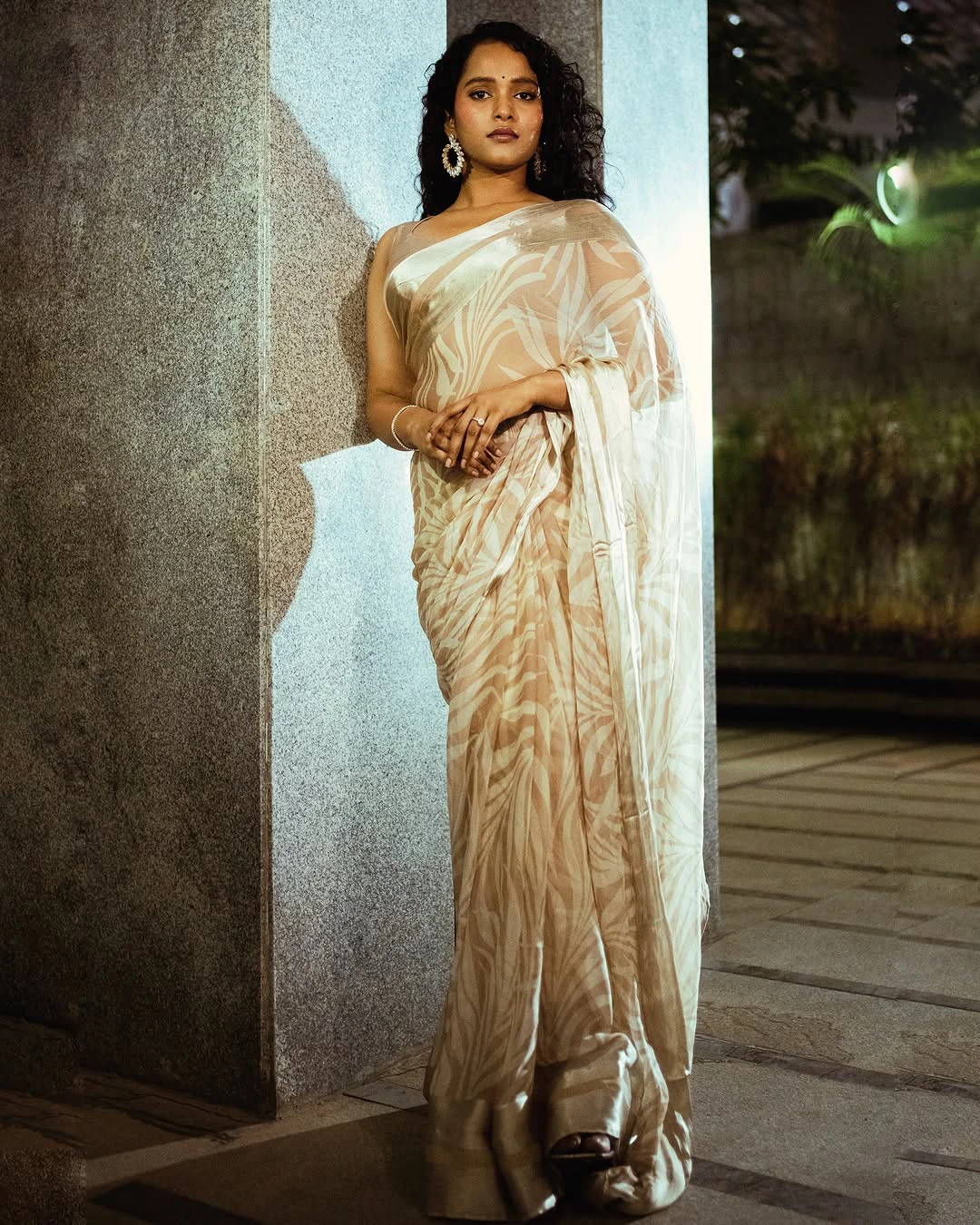 Pushpa 2 Fame Pavani Karanam Photos in Saree
