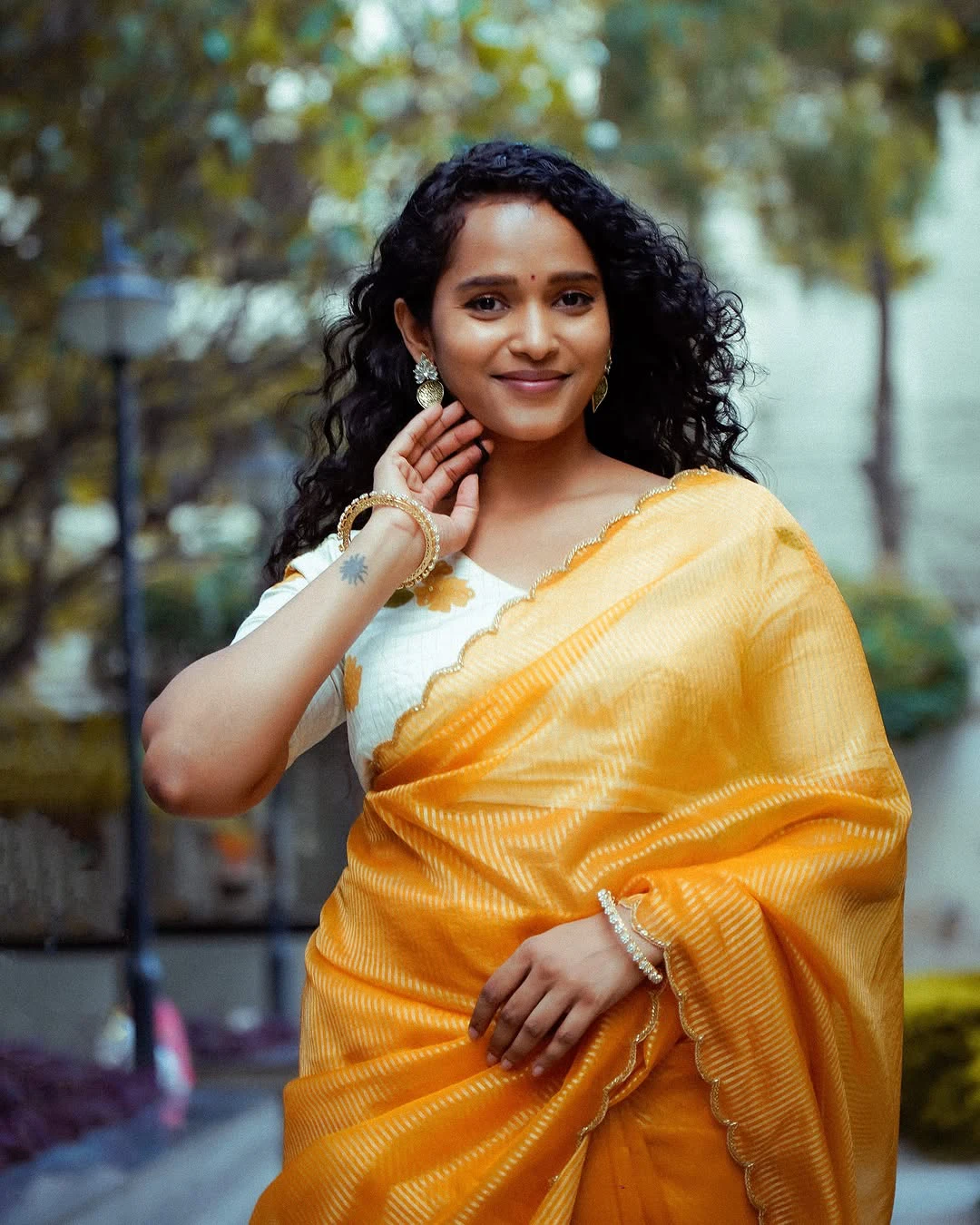Pushpa 2 Fame Pavani Karanam Ugadi Photos