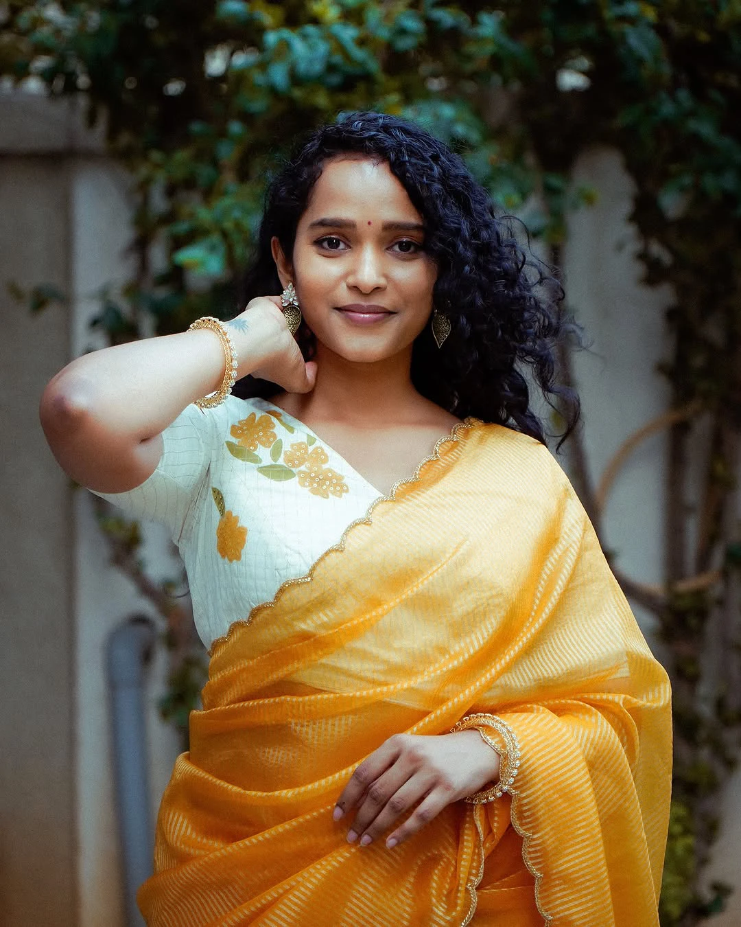 Pushpa 2Fame Pavani Karanam Ugadi Photos