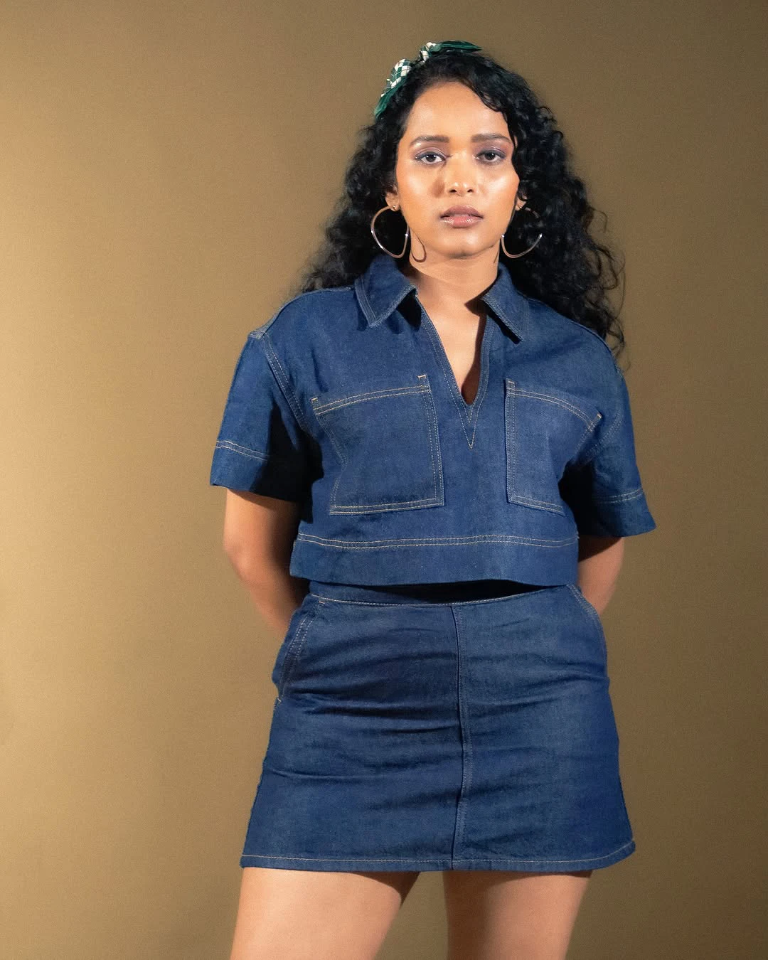 Pushpa 2 Fame Pavani Karanam Photos in Short Skirt