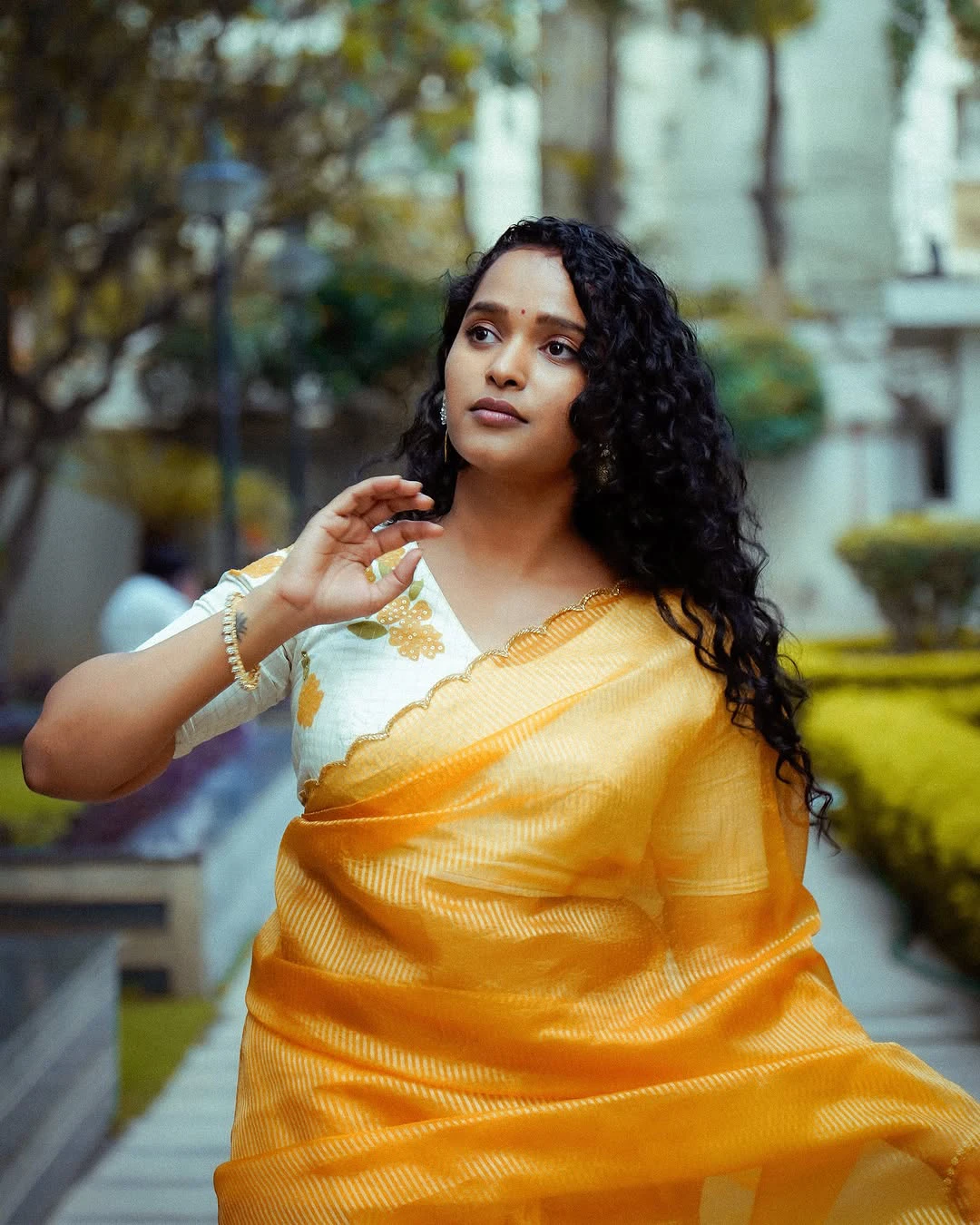 Pushpa 2Fame Pavani Karanam Ugadi Photos