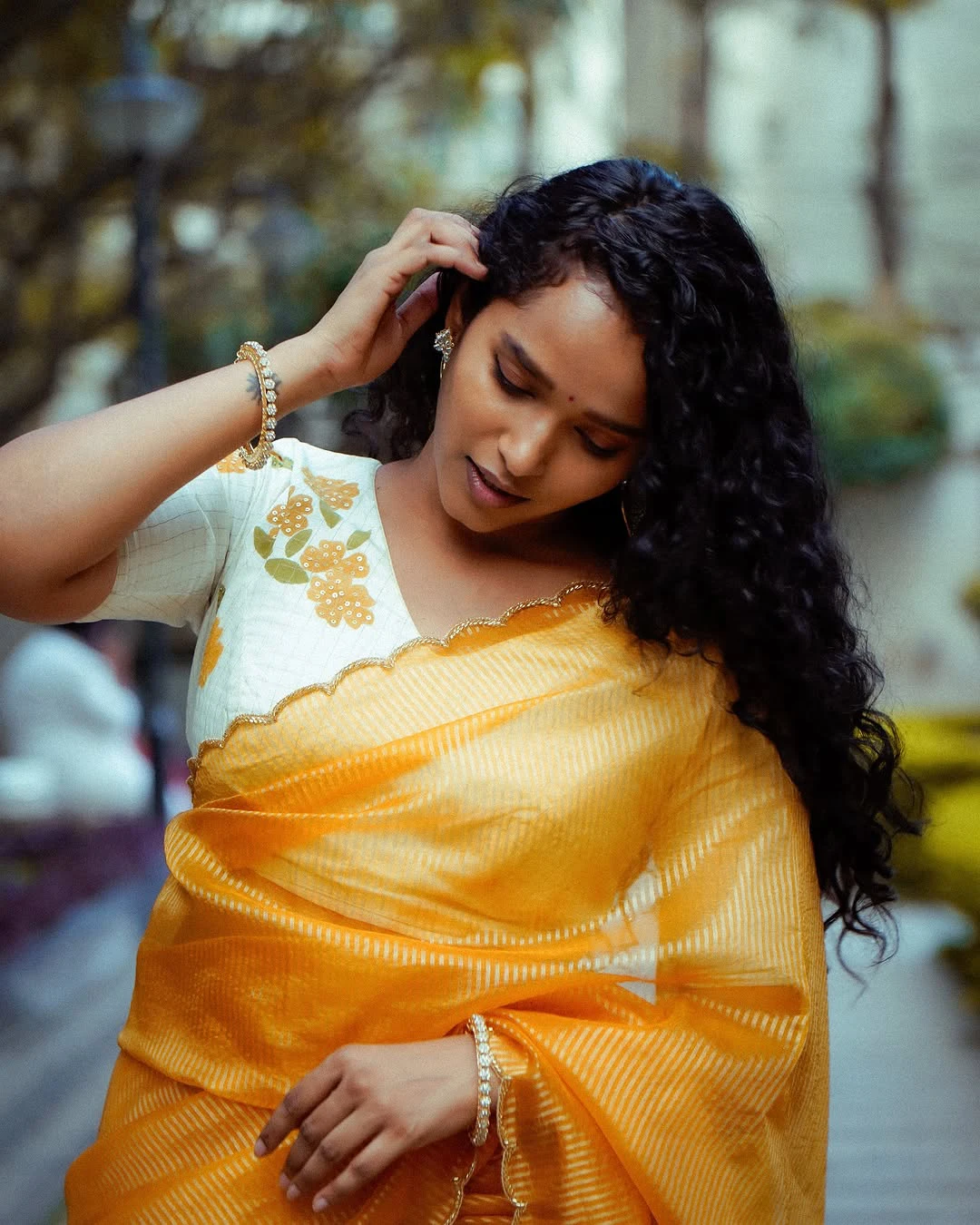 Pushpa 2Fame Pavani Karanam Ugadi Photos