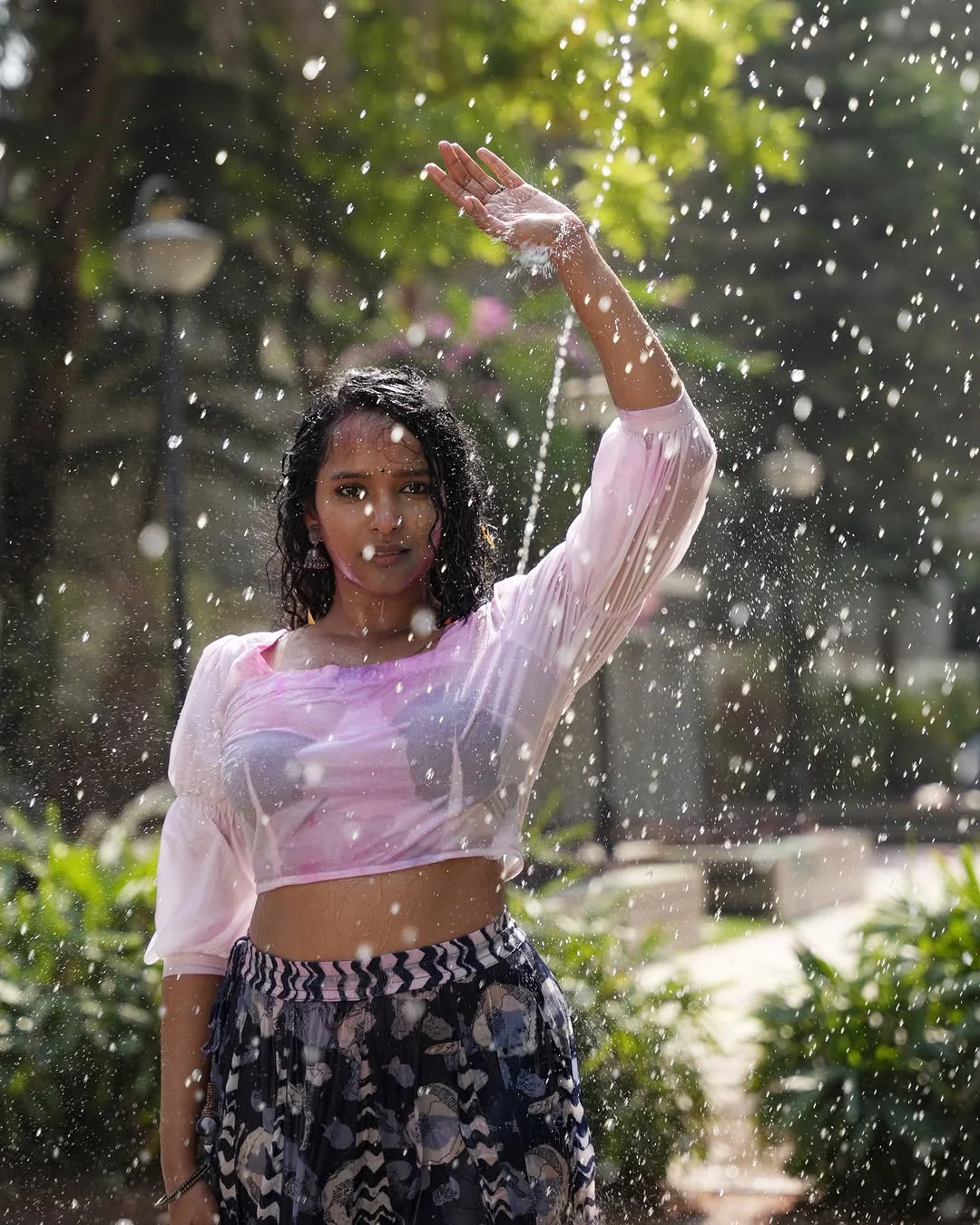 Pushpa 2 Fame Pavani Karanam Holi Celebrations Photos