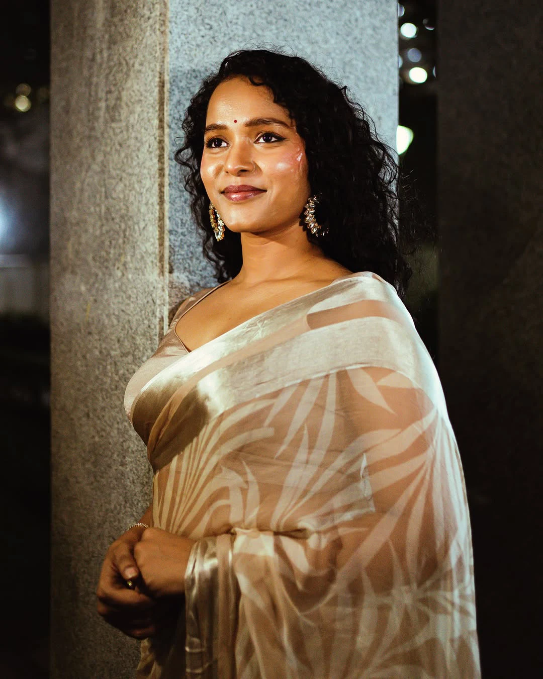 Pushpa 2 Fame Pavani Karanam Photos in Saree