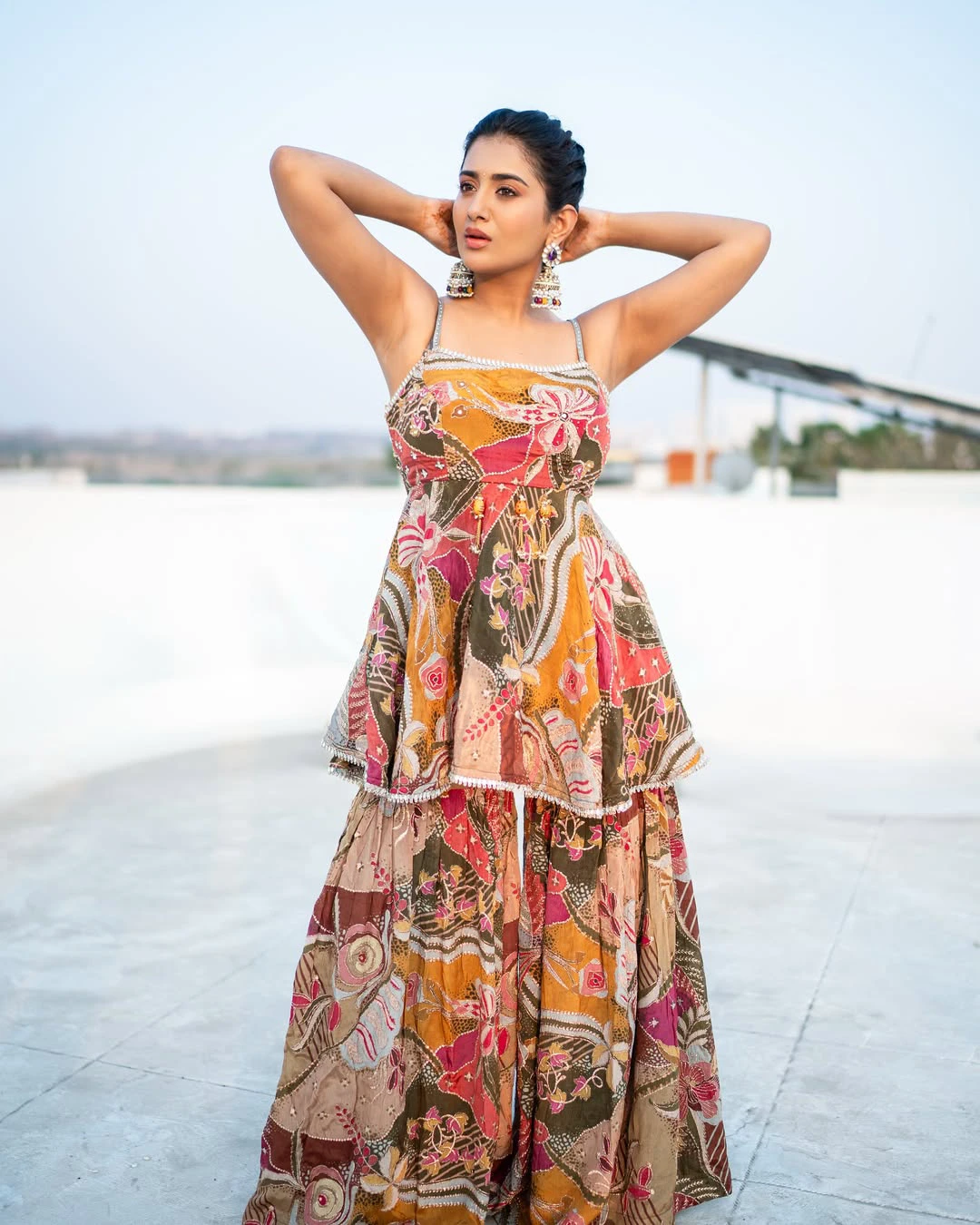 Rashi Singh Cute Photos with Mehndi