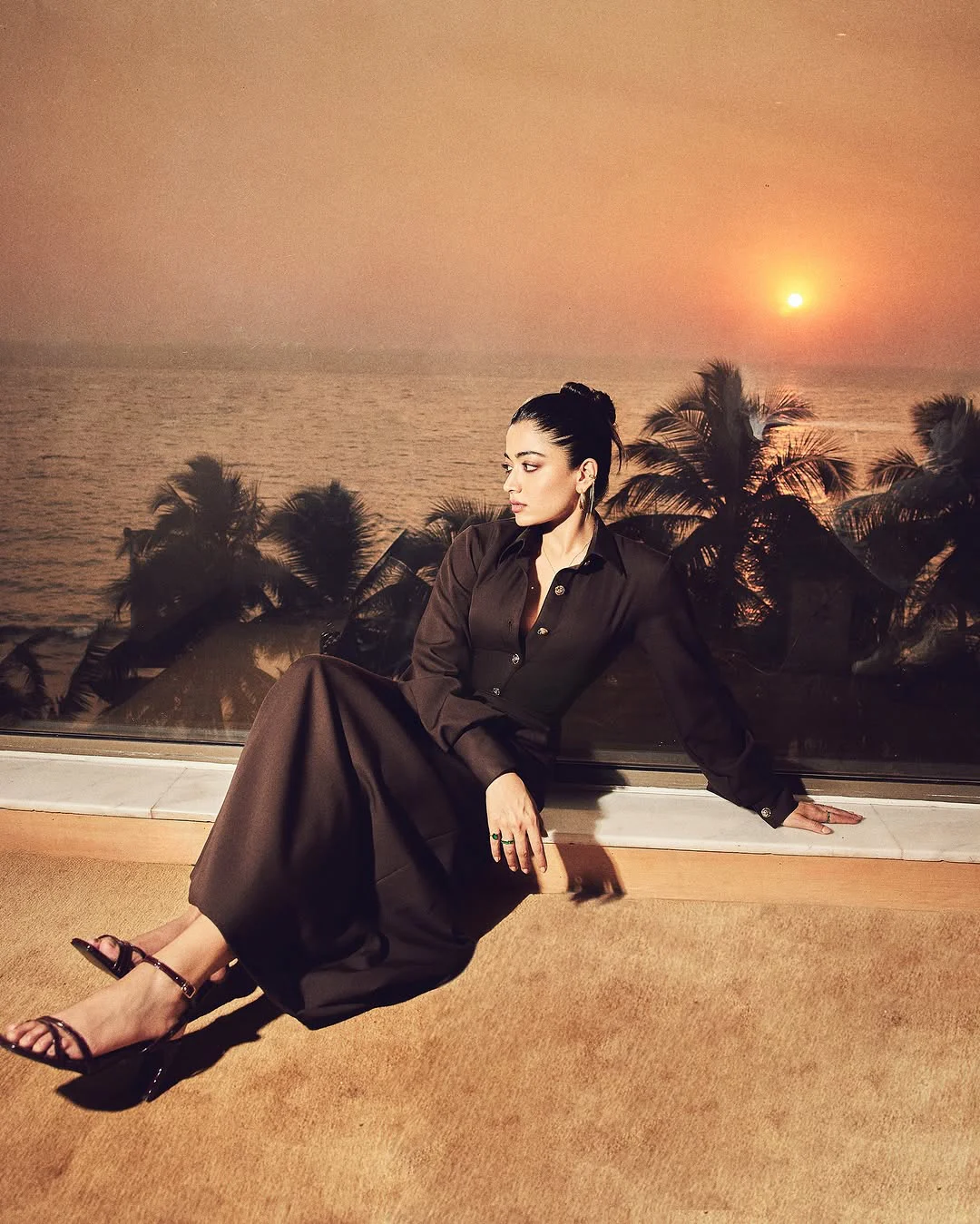 Rashmika Mandanna Stylish Poses in Sikandar Movie Promotions