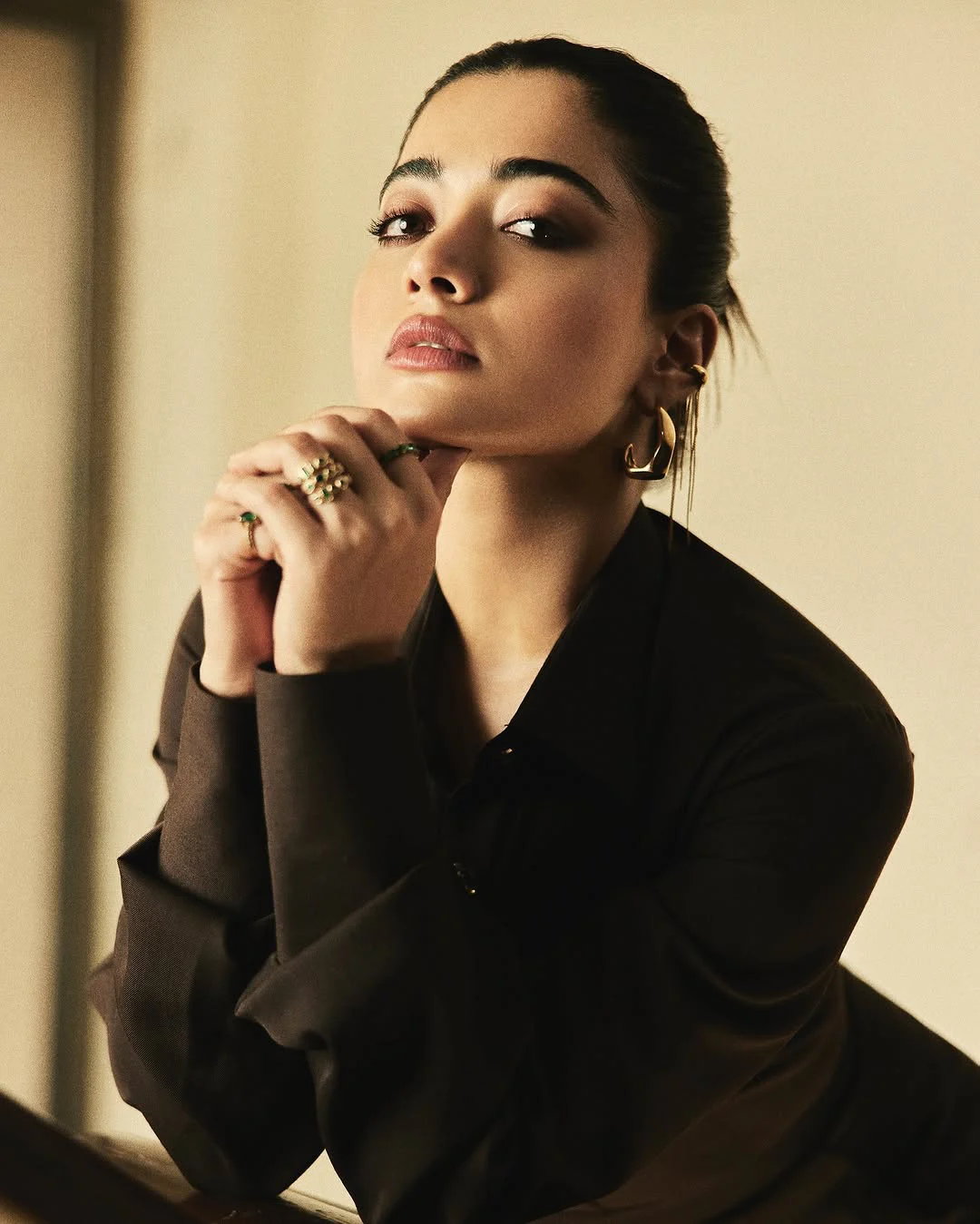 Rashmika Mandanna Stylish Poses in Sikandar Movie Promotions