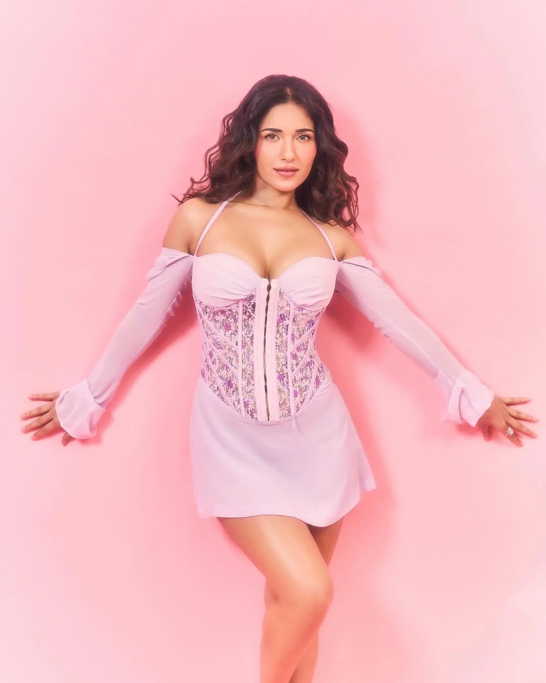 Ruhani Sharma Sizzling Looks in Short Gown
