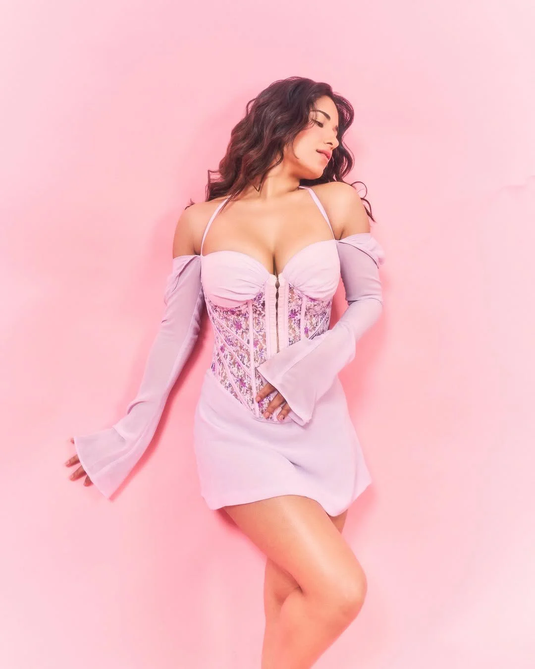 Ruhani Sharma Sizzling Looks in Short Gown