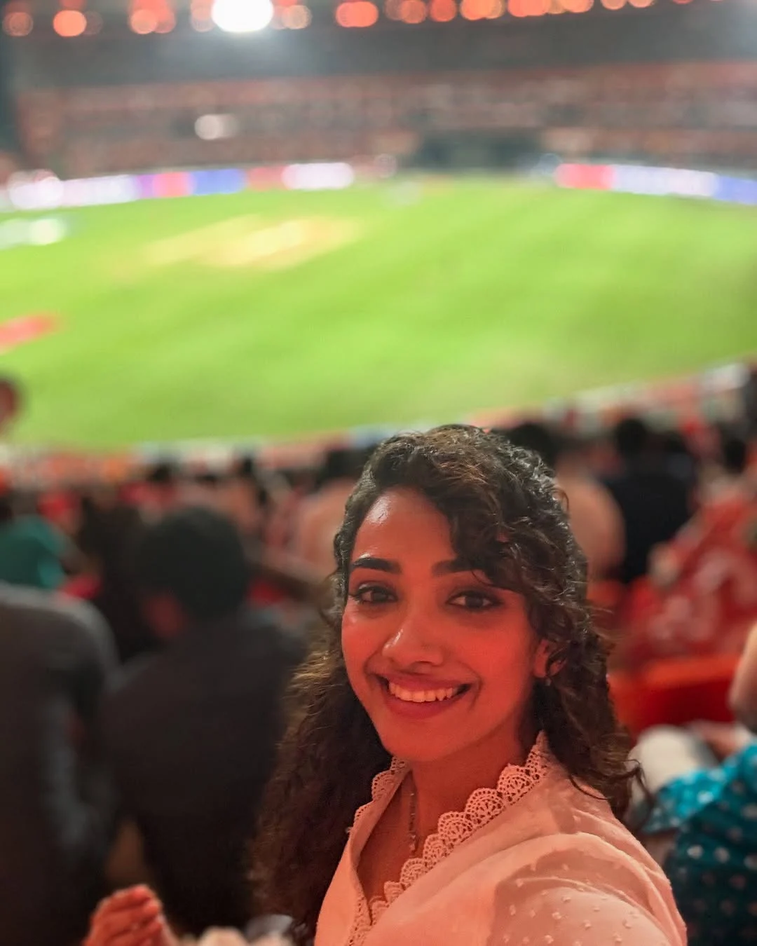 Saanve Megghana Enjoying in SRH Vs LSG IPL Match with Friends