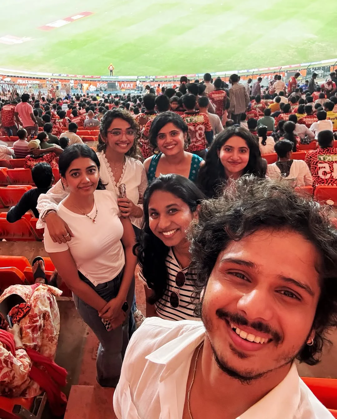 Saanve Megghana Enjoying in SRH Vs LSG IPL Match with Friends