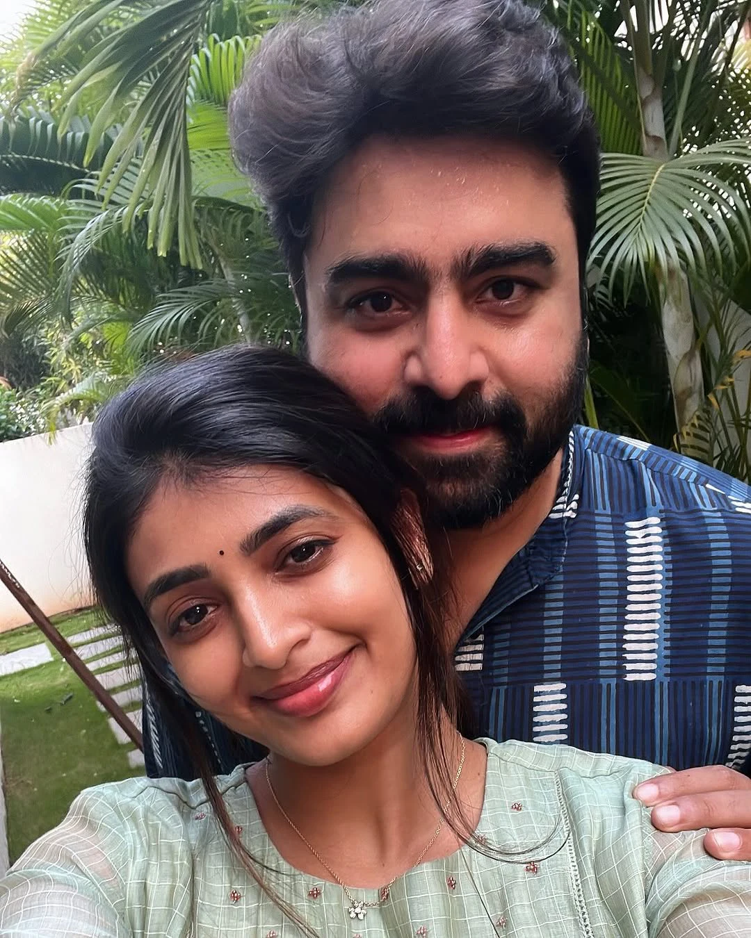 Rohith Nara Ugadi Special Photos with his Wife Siree Lella