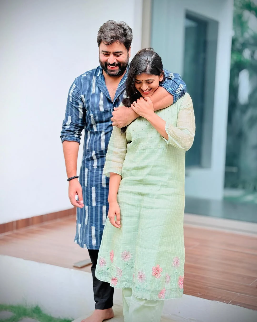 Rohith Nara Ugadi Special Photos with his Wife Siree Lella