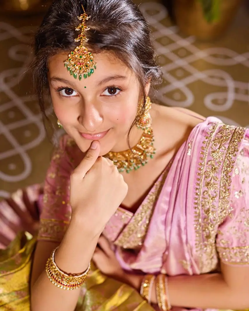 Sitara Ghattamaneni Ugadi Special Traditional Photos