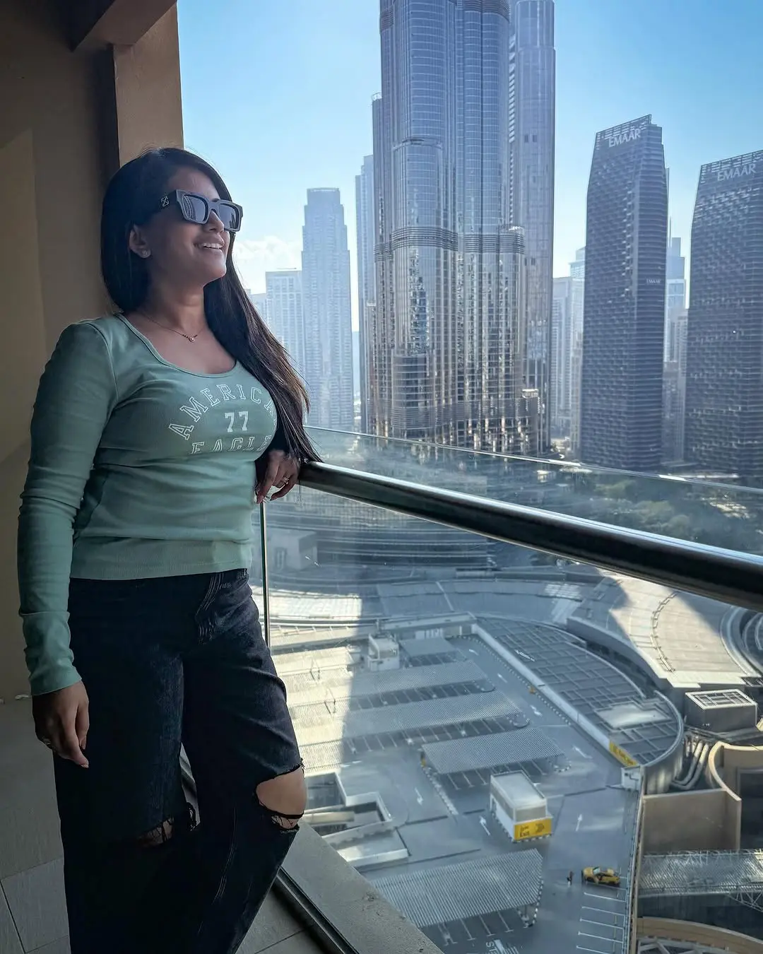 Sravanthi Chokarapu Enjoying Vacation in Dubai