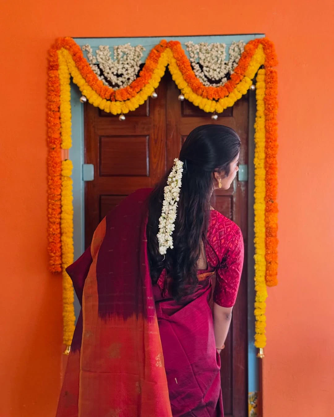 Sri Gouri Priya Traditional Photos in her Mother Saree