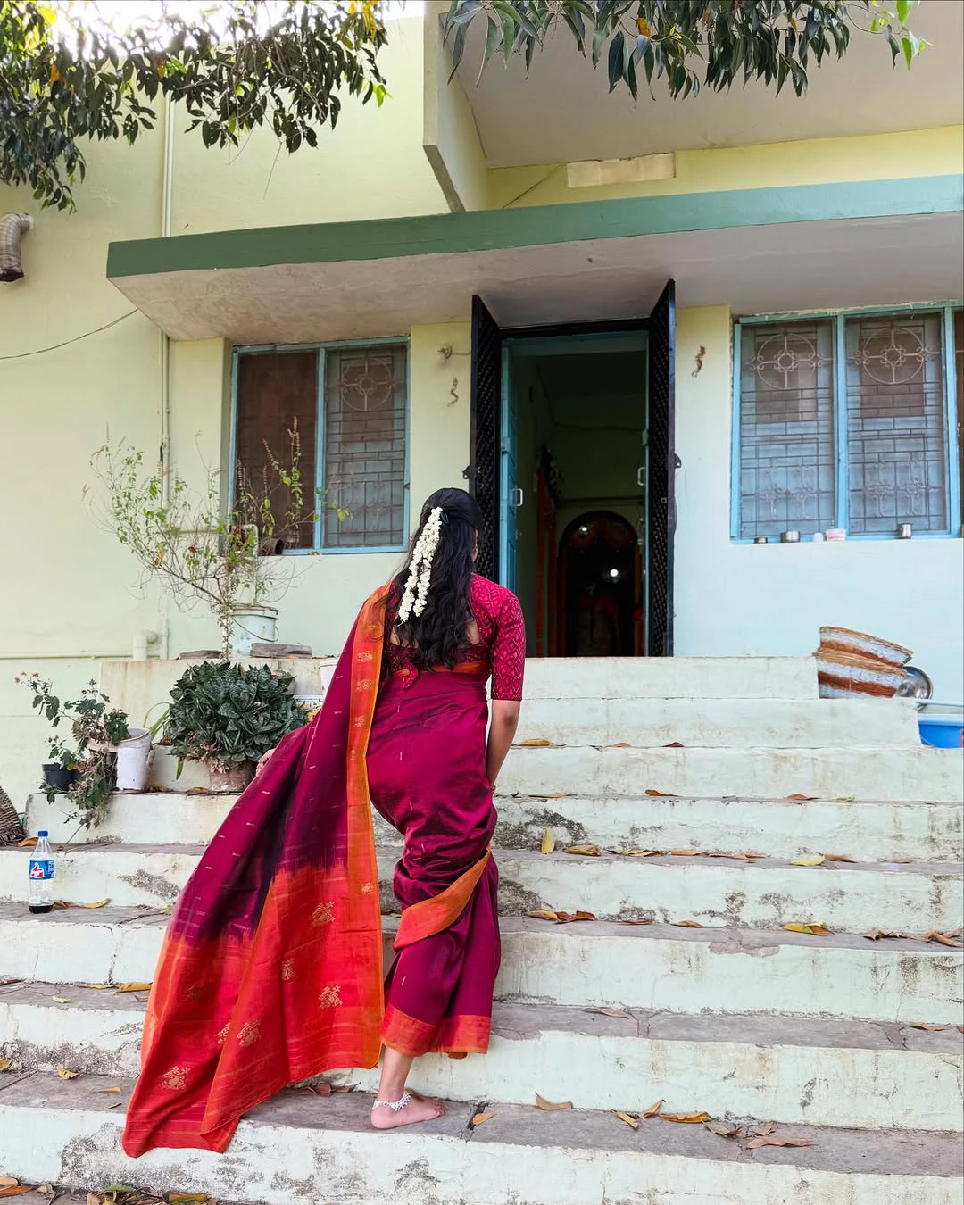 Sri Gouri Priya Traditional Photos in her Mother Saree