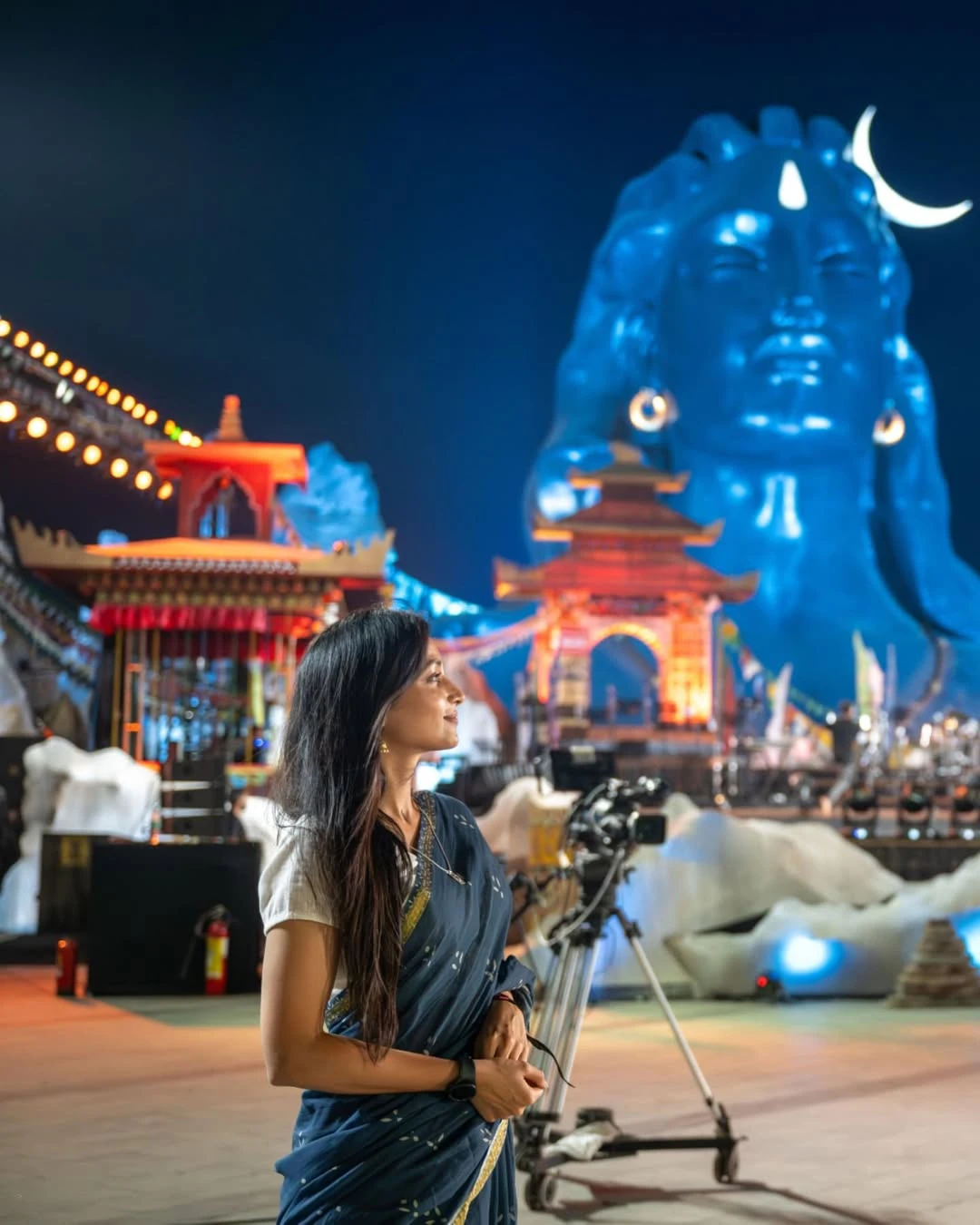 Srinidhi Shetty Celebrates Shivaratri at Adiyogi