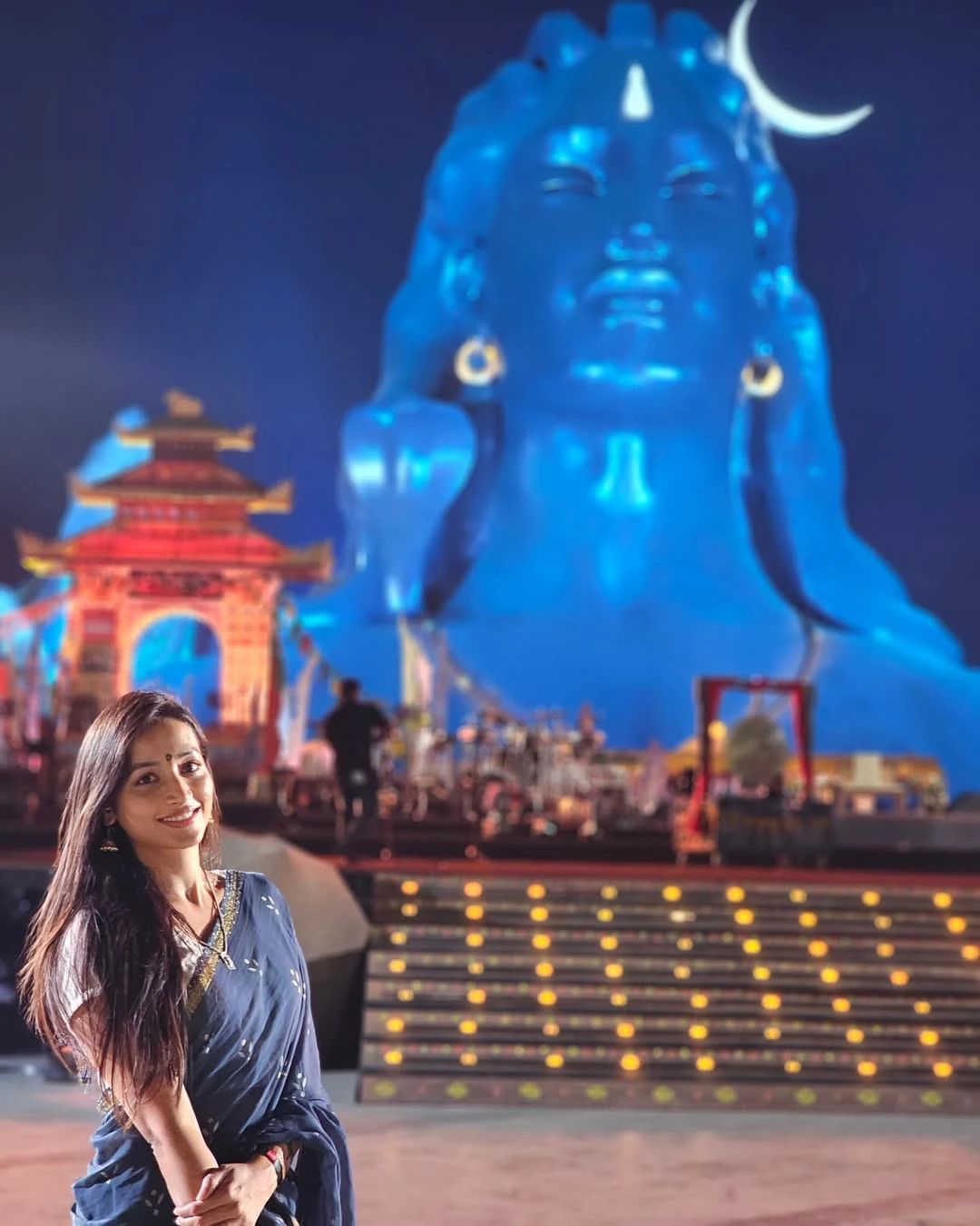 Srinidhi Shetty Celebrates Shivaratri at Adiyogi