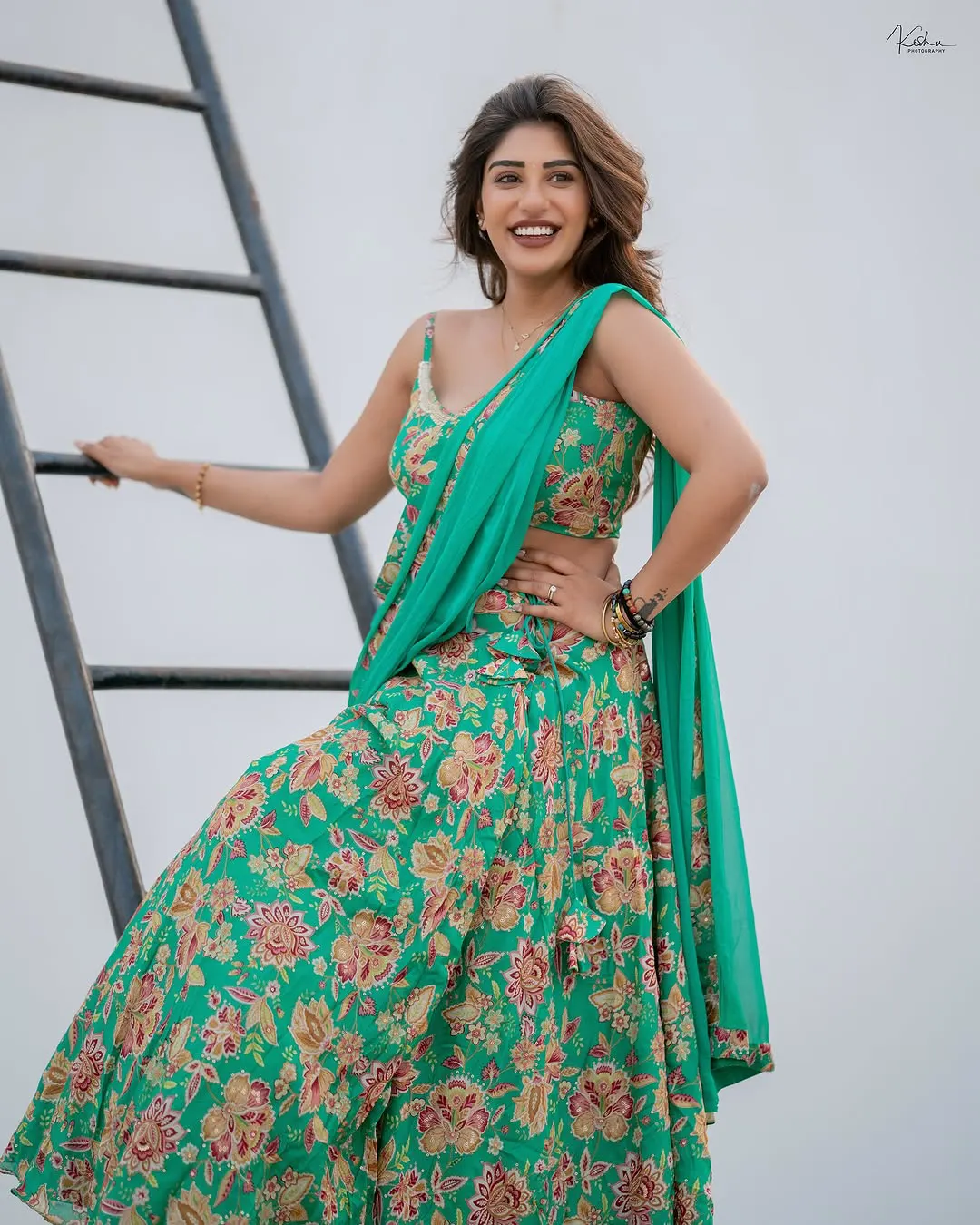 Supritha Shins in Half Saree