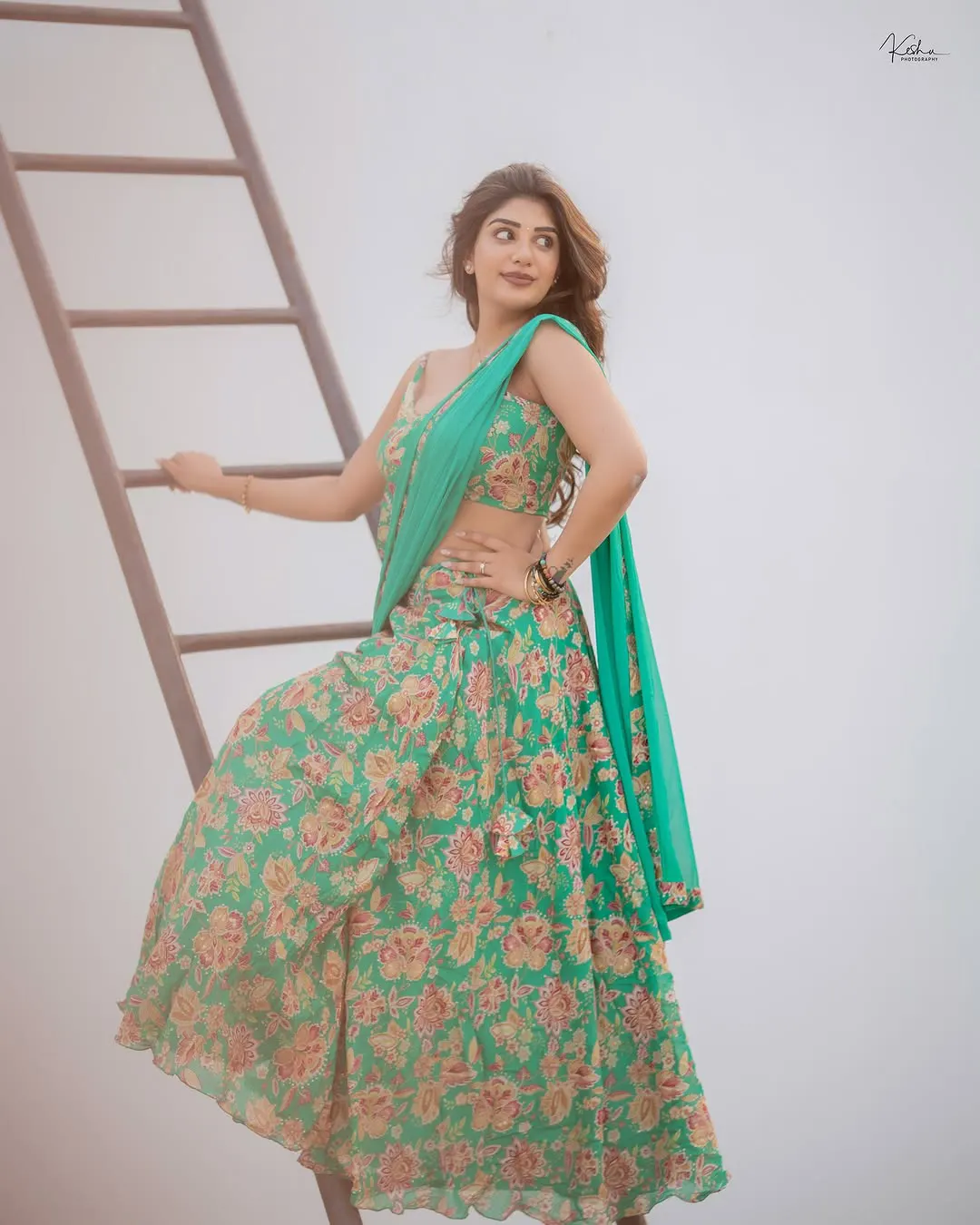 Supritha Shins in Half Saree