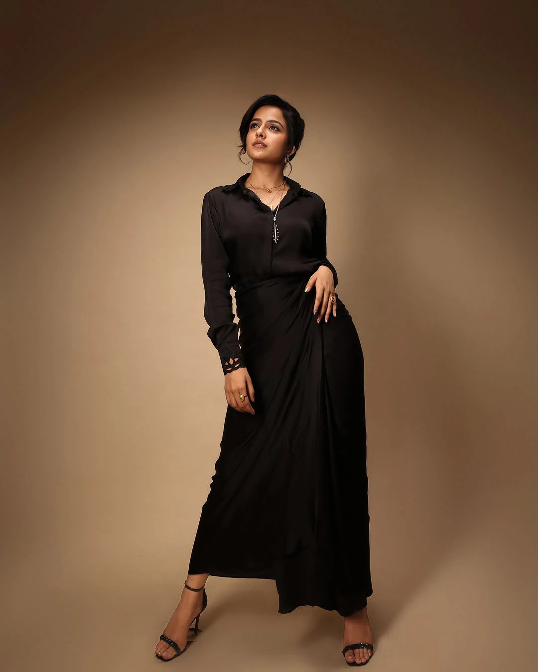 Vaishnavi Chaitanya Stylish Photos in Black Dress