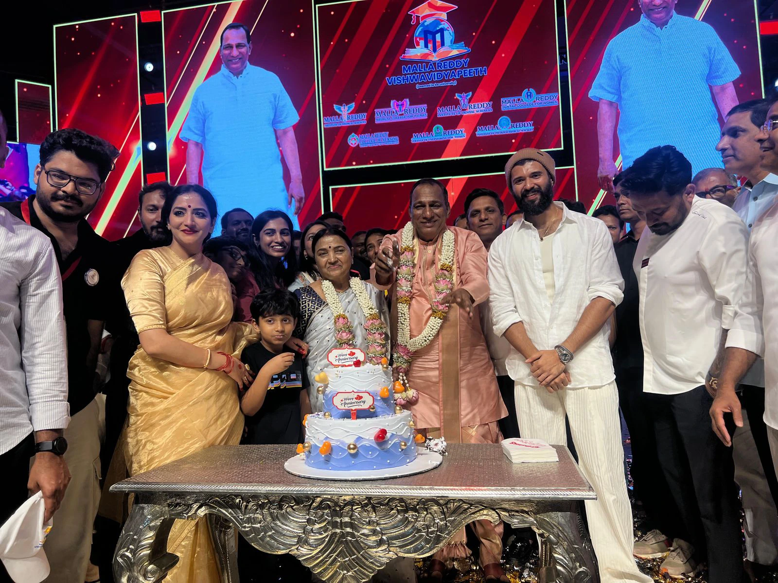 Vijay Deverakonda Participated in Malla Reddy Wedding Anniversary Celebrations