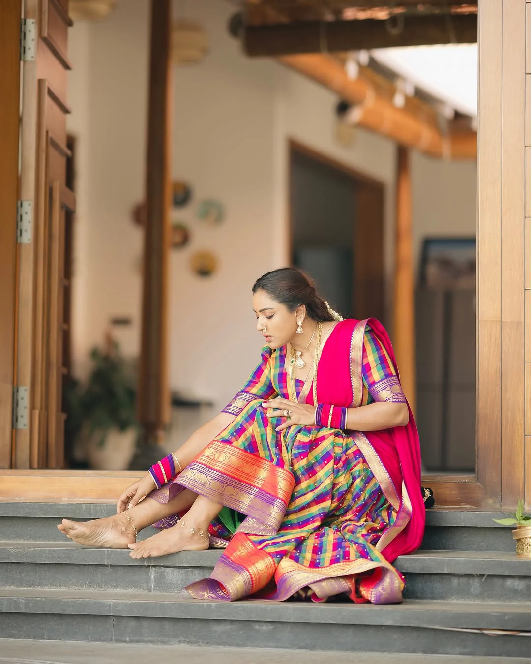 Vithika Sheru Ugadi Special Photos in Half Saree