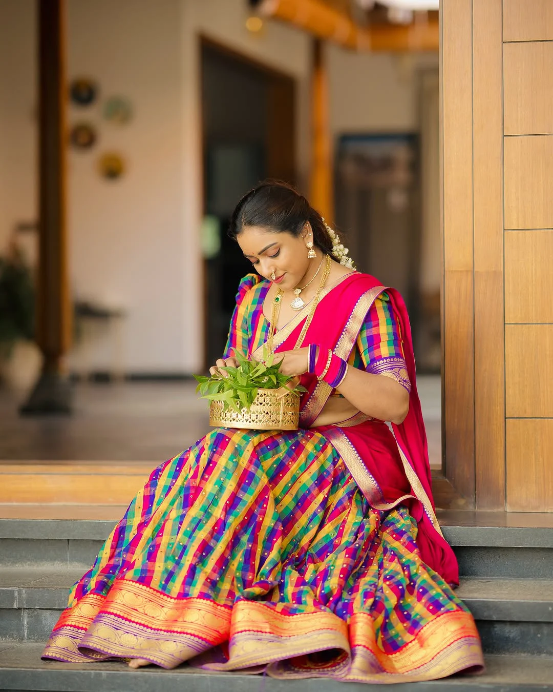 Vithika Sheru Ugadi Special Photos in Half Saree