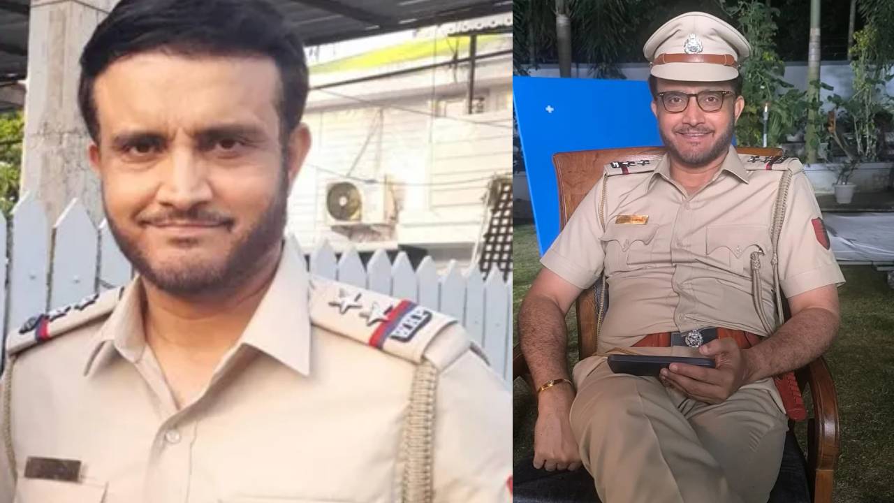 Sourav Ganguly : ఖాకీ డ్రెస్‌లో సౌర‌వ్ గంగూలీ.. మొన్న‌టి వ‌ర‌కు మైదానంలో.. ఇప్పుడు సినిమాలో..