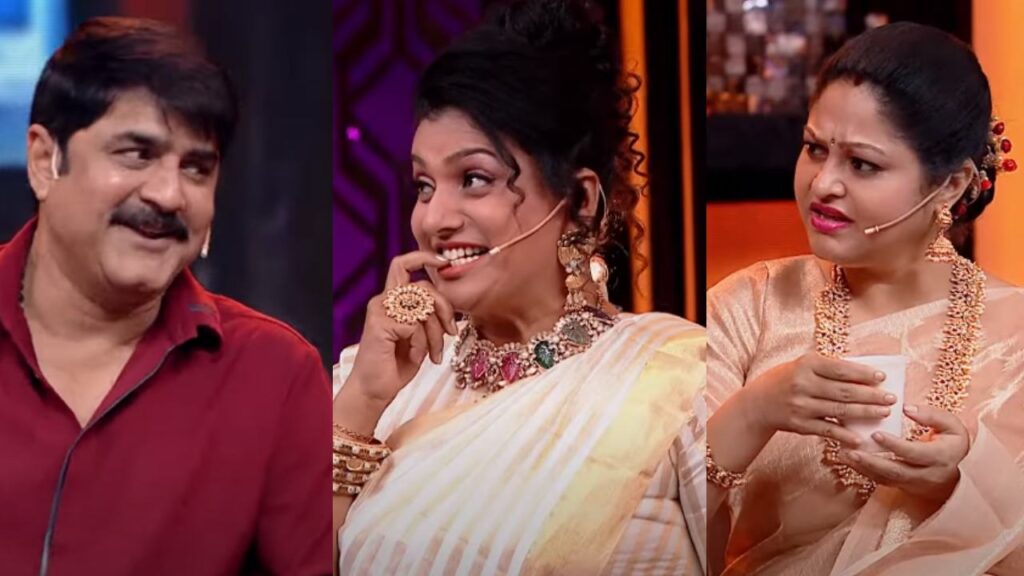 Roja Re Entry in TV Show Comedy Skit with Srikanth and Raasi Video goes Viral