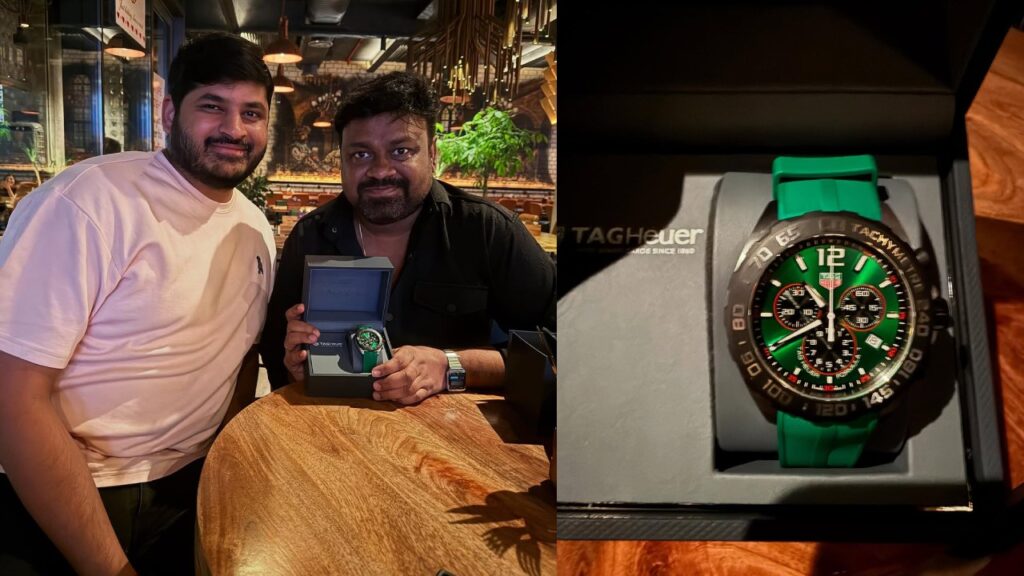 Producer Dheeraj Mogilineni Gifted Costly Watch to Baby Director Sai Rajesh