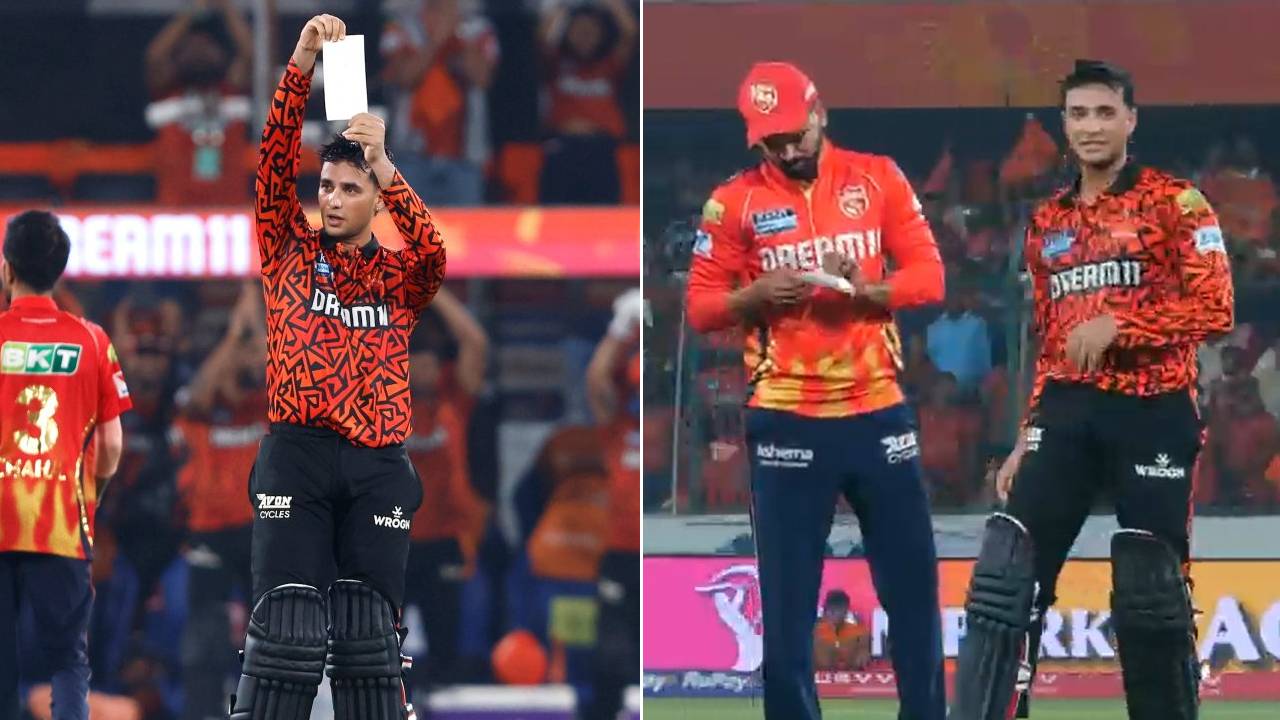 IPL 2025: చిట్టీ రాసుకొచ్చి మరీ చితకబాదిన అభిషేక్ శర్మ.. ఆ కాగితంలో ఏముందంటే..? వీడియో వైరల్ IPL 2025: చిట్టీ రాసుకొచ్చి మరీ చితకబాదిన అభిషేక్ శర్మ.. ఆ కాగితంలో ఏముందంటే..? వీడియో వైరల్